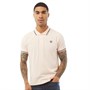 Sergio Tacchini Polo Stripe Iconic Small Logo Homme Rose Pâle