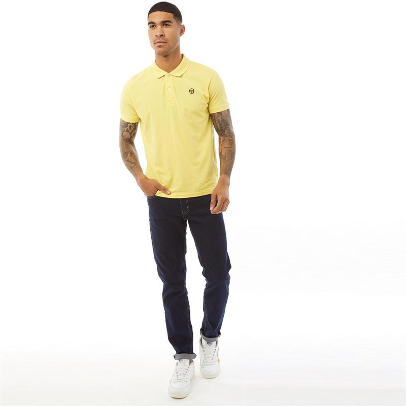 Sergio Tacchini Polo Iconic Small Logo Homme Jaune