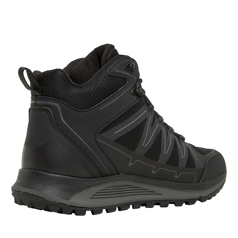 Sprayway Mens Burbage Mid Hydrodry Waterproof Hiking Boots Black