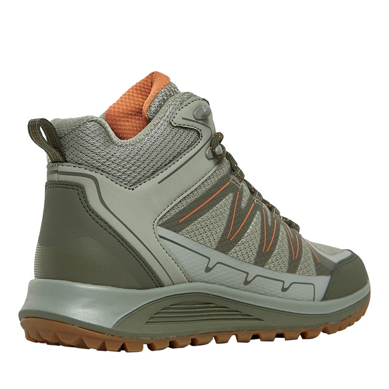 Sprayway Womens Burbage Mid Hydrodry Waterproof Hiking Boots Green