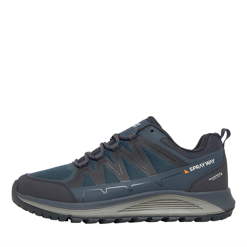 Sprayway Mens Burbage Low Hydrodry Waterproof Hiking Shoes Navy