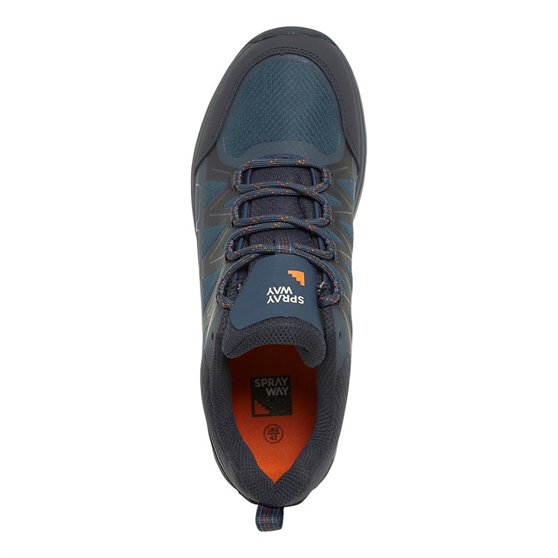 Sprayway Mens Burbage Low Hydrodry Waterproof Hiking Shoes Navy