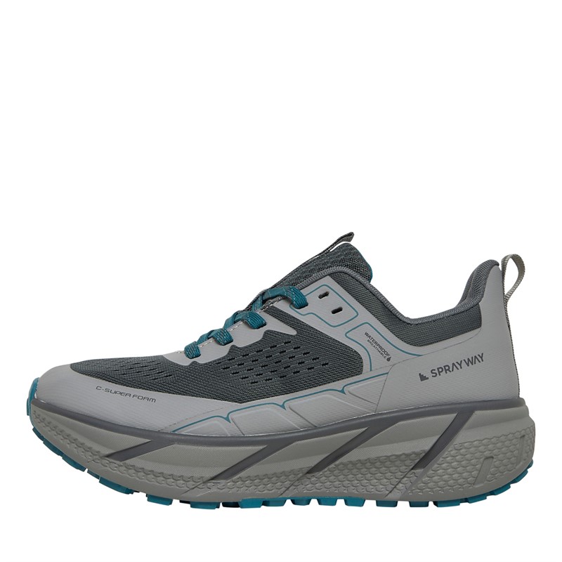 Sprayway Womens Higger Hydrodry Waterproof Trail Walking Shoes Grey/Blue