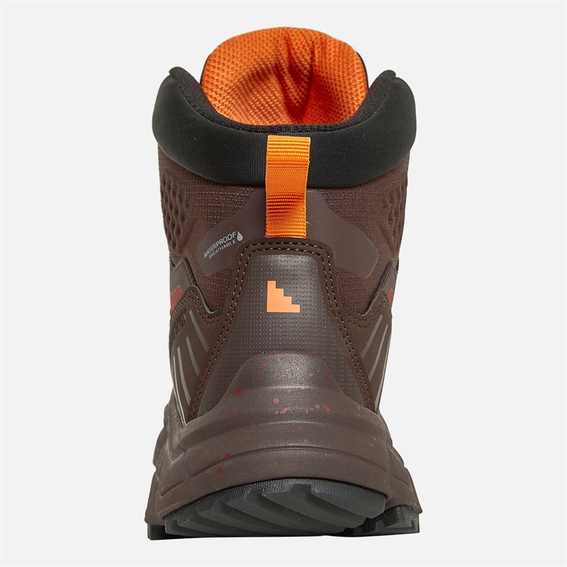 Sprayway Mens Glencoe Hydrodry Waterproof Trail Walking Boots Madder Brown/Orange