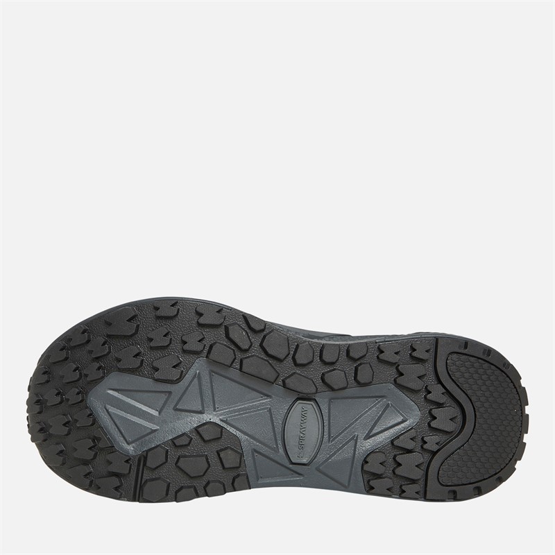 Sprayway Mens Higger Mid Hydrodry Waterproof Trail Walking Boots Black/Charcoal/Tango Red