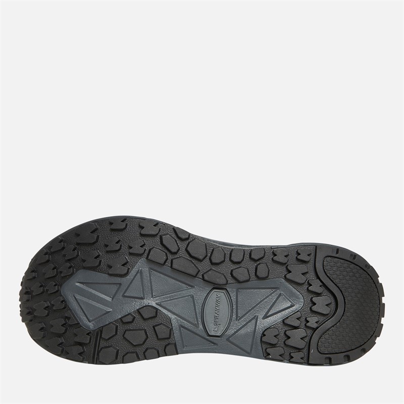 Sprayway Mens Higger Hydrodry Waterproof Trail Walking Shoes Black/Charcoal/Tango Red