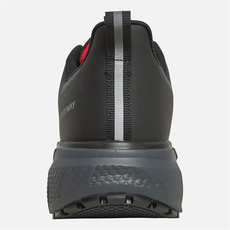 Sprayway Mens Higger Hydrodry Waterproof Trail Walking Shoes Black/Charcoal/Tango Red