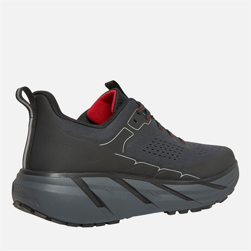Sprayway Mens Higger Hydrodry Waterproof Trail Walking Shoes Black/Charcoal/Tango Red