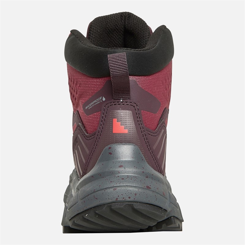 Sprayway Womens Glencoe Hydrodry Waterproof Trail Walking Boots Maroon Pink