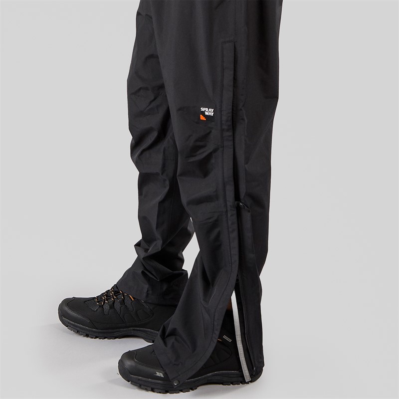 Sprayway Mens Rask Gore-Tex Waterproof Over Trousers Black