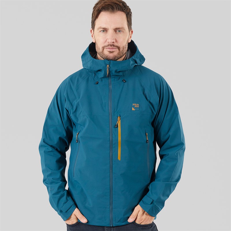 Sprayway Mens Response 3-Layer HydroDRY® Pro Waterproof Jacket Marine Blue