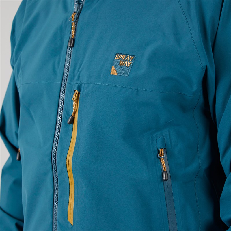 Sprayway Mens Response 3-Layer HydroDRY® Pro Waterproof Jacket Marine Blue