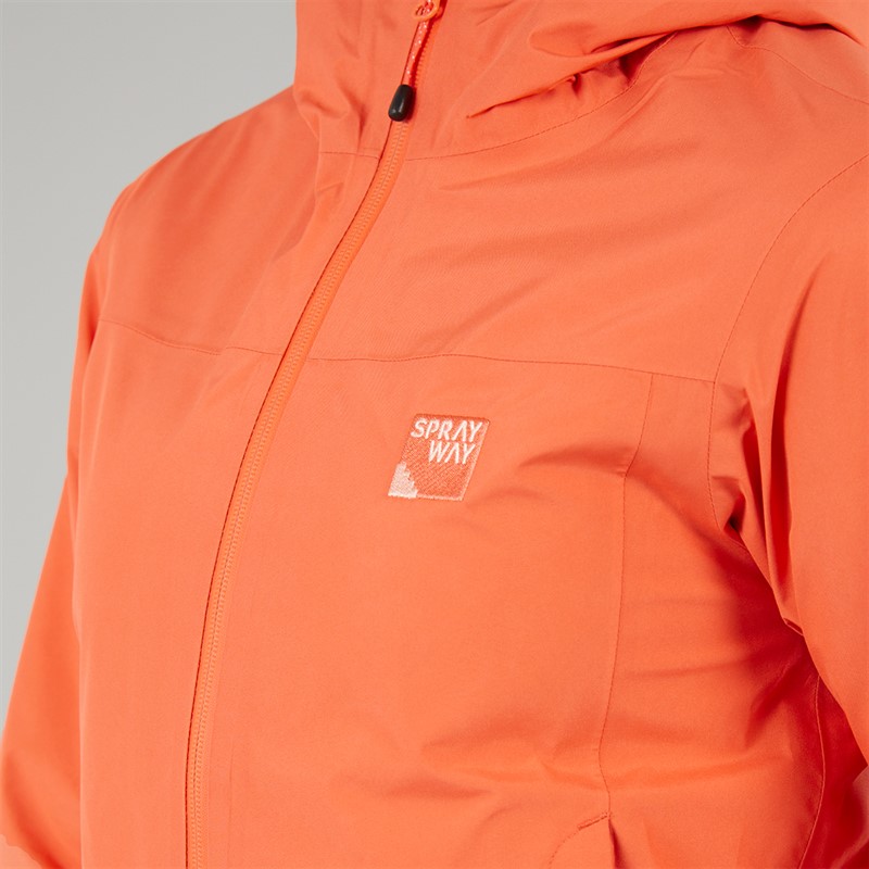 Sprayway Womens Sawel 2-Layer Gore-Tex Waterproof Jacket Emberglow