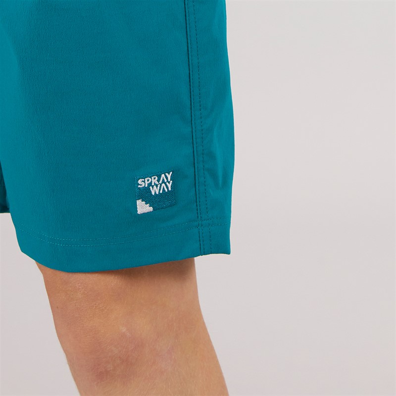 Sprayway Boys Junior Compass TecWEAVE™ Water Resistant Shorts Blue Lagoon