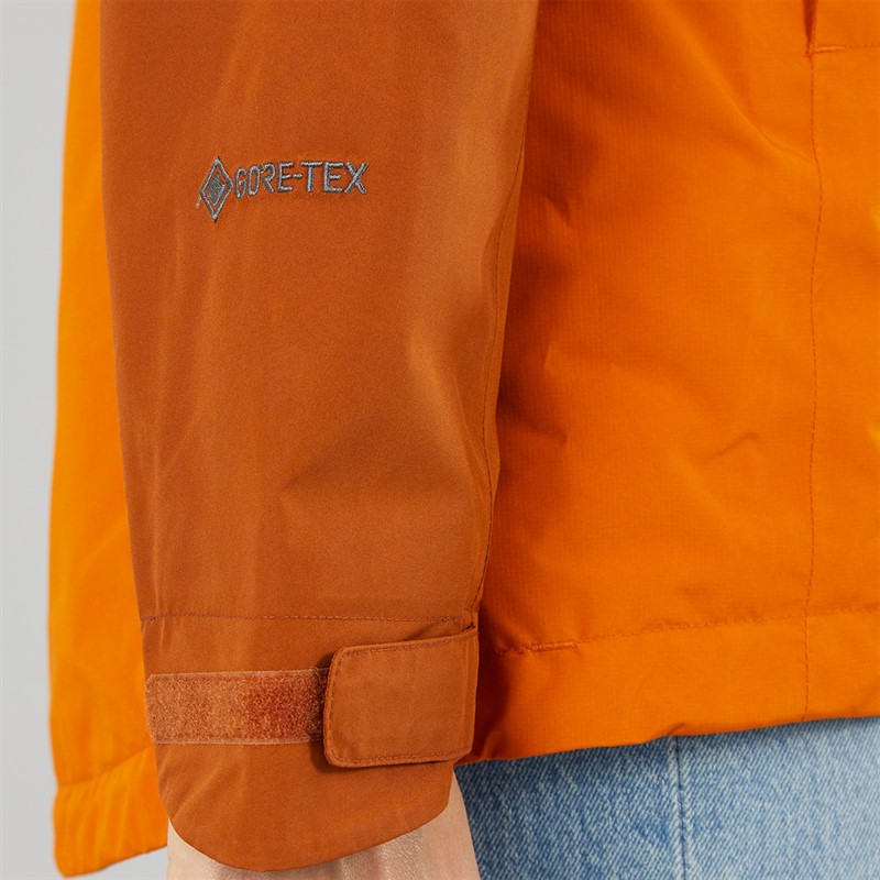 Sprayway Womens Reaction 2-Layer Gore-Tex® Waterproof Long Length Jacket Squash/Cinnamon/Lagoon