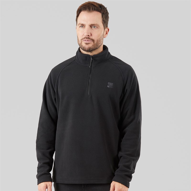 Sprayway Mens Santiago CoreC™ Half Zip Fleece Black
