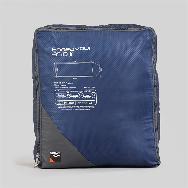 Sprayway Junior Endeavour 350g Insulated Sleeping Bag Blazer/Chrome