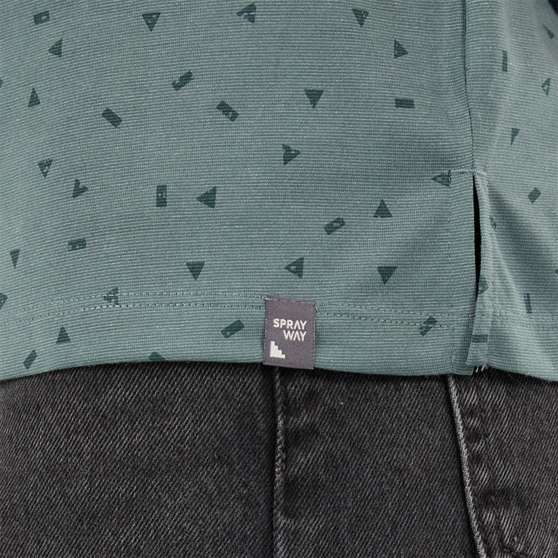 Sprayway Womens Form Print T-Shirt Balsam Green