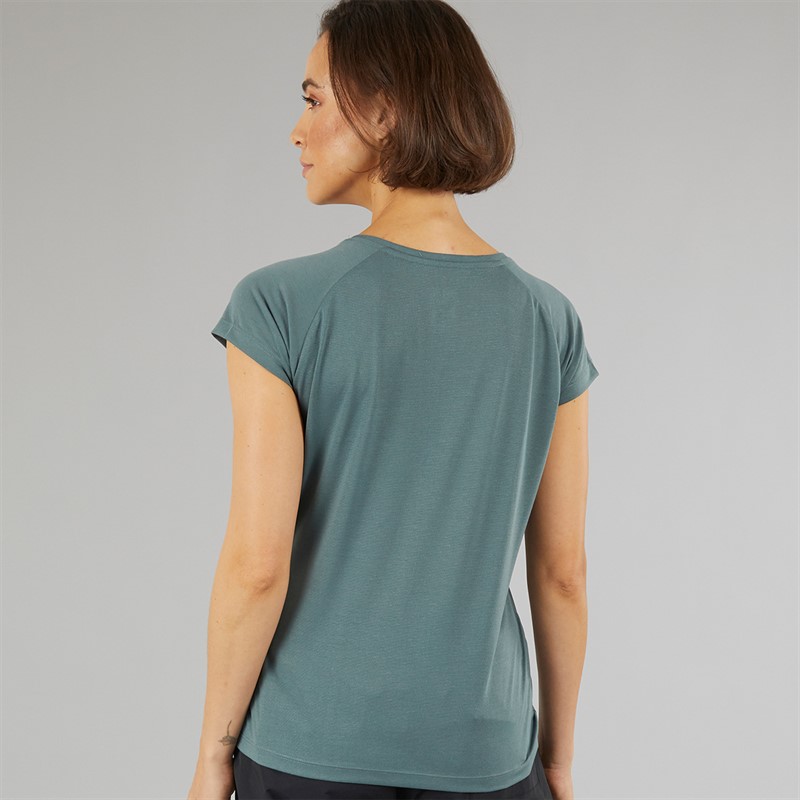 Sprayway Womens Wild Flower Graphic T-Shirt Balsam Green