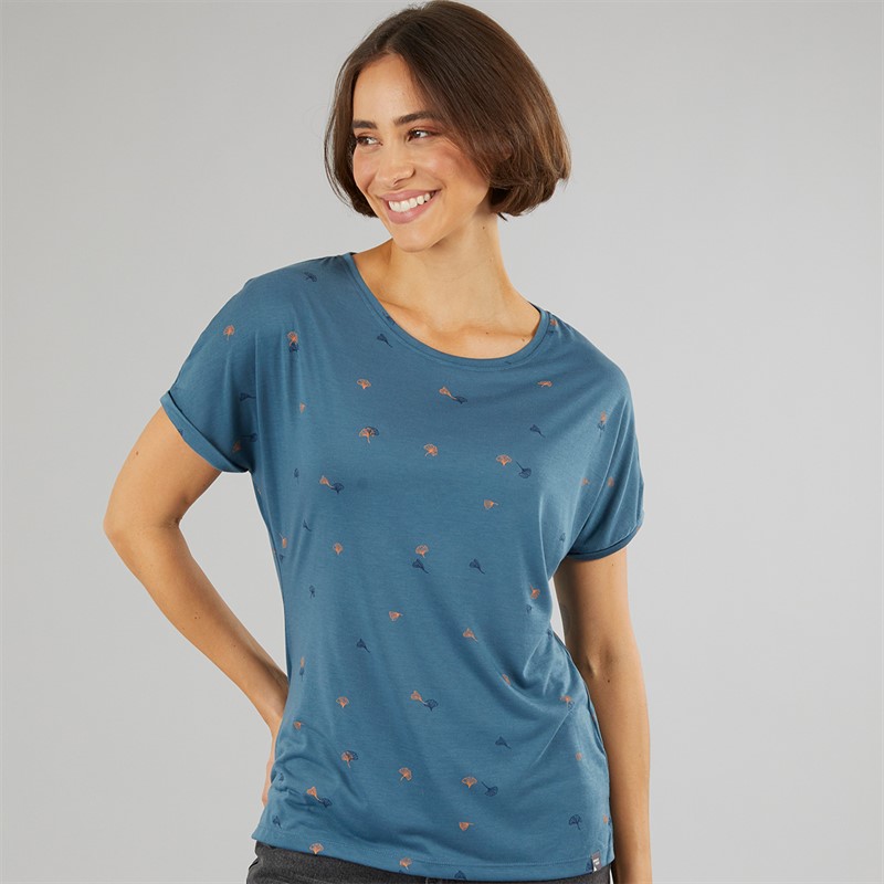 Sprayway Womens Ginkgo Print T-Shirt Seaport
