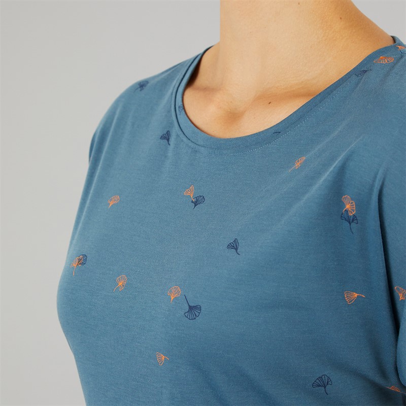 Sprayway Womens Ginkgo Print T-Shirt Seaport