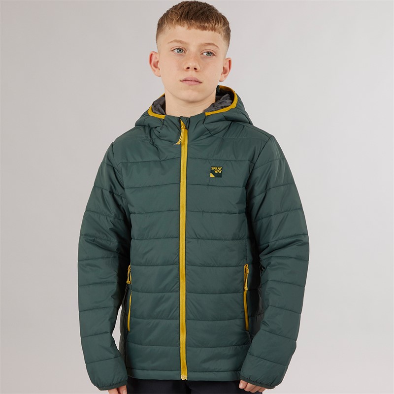 Sprayway Junior Boys Neb TecSHELL™ Insulated Padded Jacket Dark Spruce