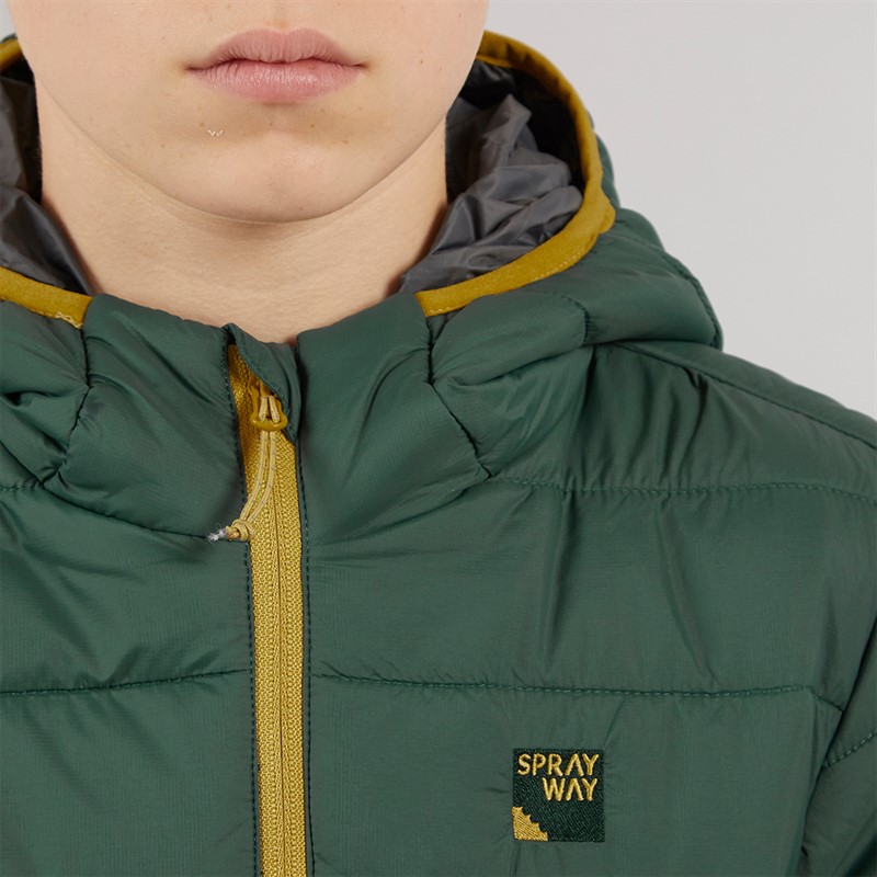 Sprayway Junior Boys Neb TecSHELL™ Insulated Padded Jacket Dark Spruce