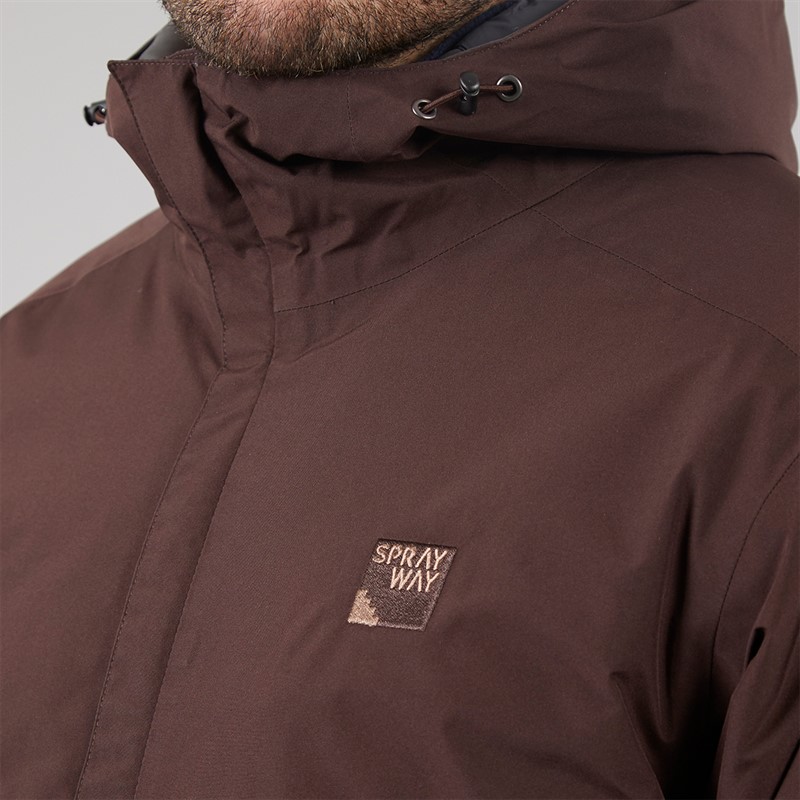 Sprayway Mens Vihar Insulated 2-Layer Gore-Tex® Waterproof Jacket Bourbon