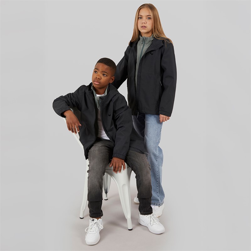 Sprayway Junior Hergen 2-layer Hydrodry Waterproof Jacket Black/Black