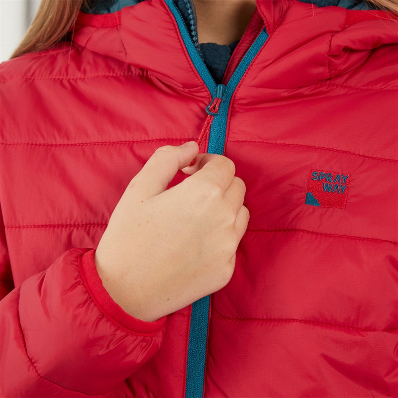 Sprayway Junior Boys Neb TecSHELL™ Insulated Padded Jacket Jalapeno