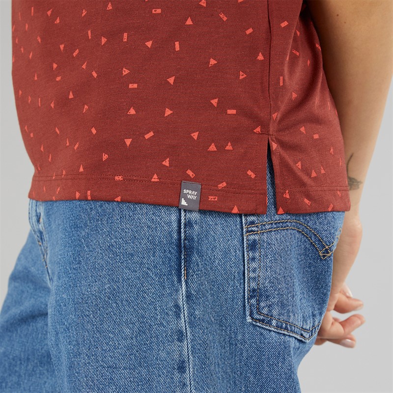 Sprayway Womens Form Print T-Shirt Chipotle