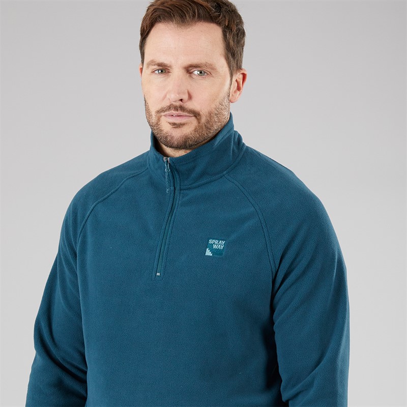 Sprayway Mens Santiago CoreC™ Half Zip Fleece Marine Blue