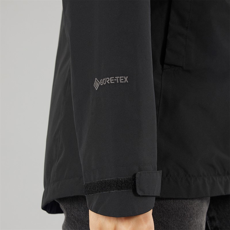 Sprayway Womens Reaction 2-Layer Gore-Tex® Waterproof Long Length Jacket Black