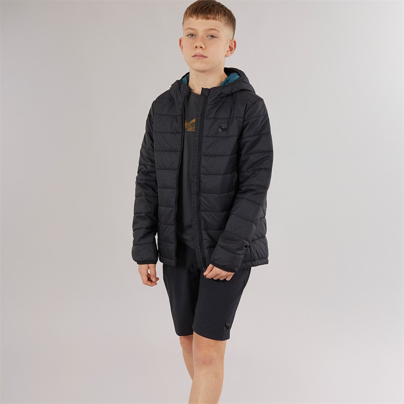 Sprayway Boys Junior Neb TecSHELL™ Insulated Padded Jacket Black