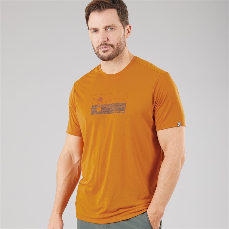 Sprayway Mens Mirror Graphic T-Shirt Turmeric - Size M