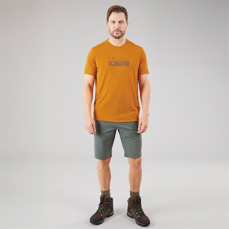 Sprayway Mens Mirror Graphic T-Shirt Turmeric