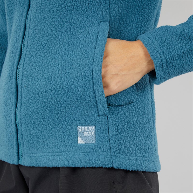 Sprayway Womens Aber Corec Fleece Jacket Seaport