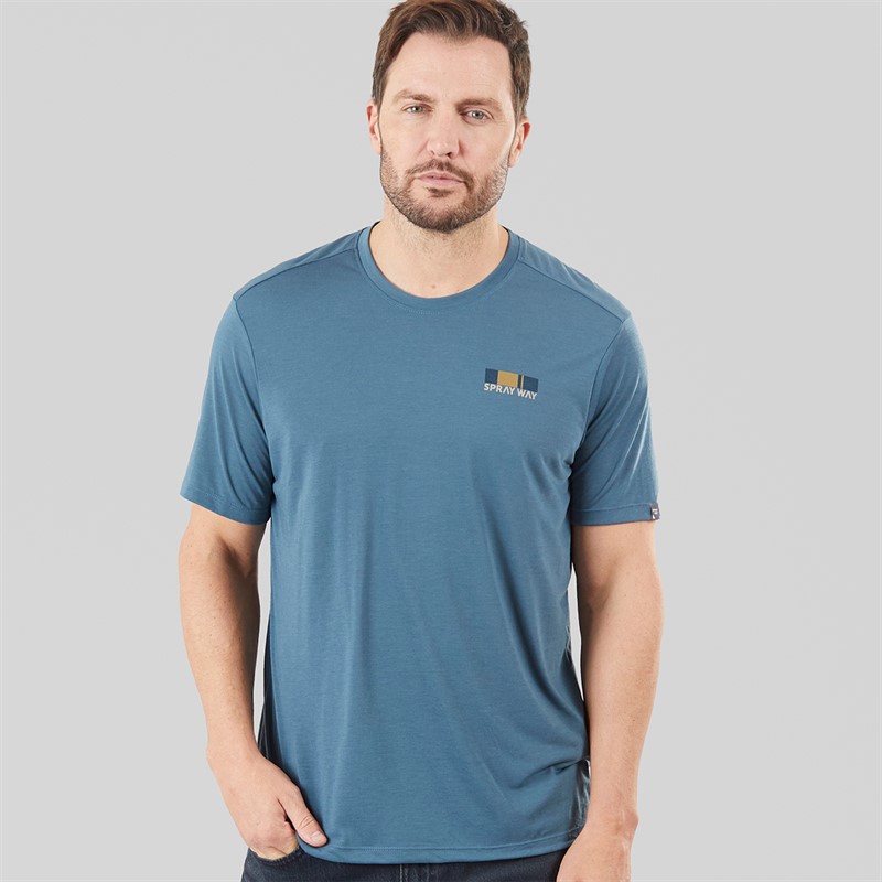 Sprayway Mens Chester Street Lyocell Back Logo T-Shirt Seaport