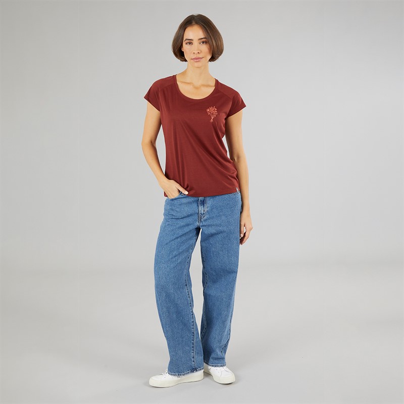 Sprayway Womens Wild Flower Graphic T-Shirt Chipotle