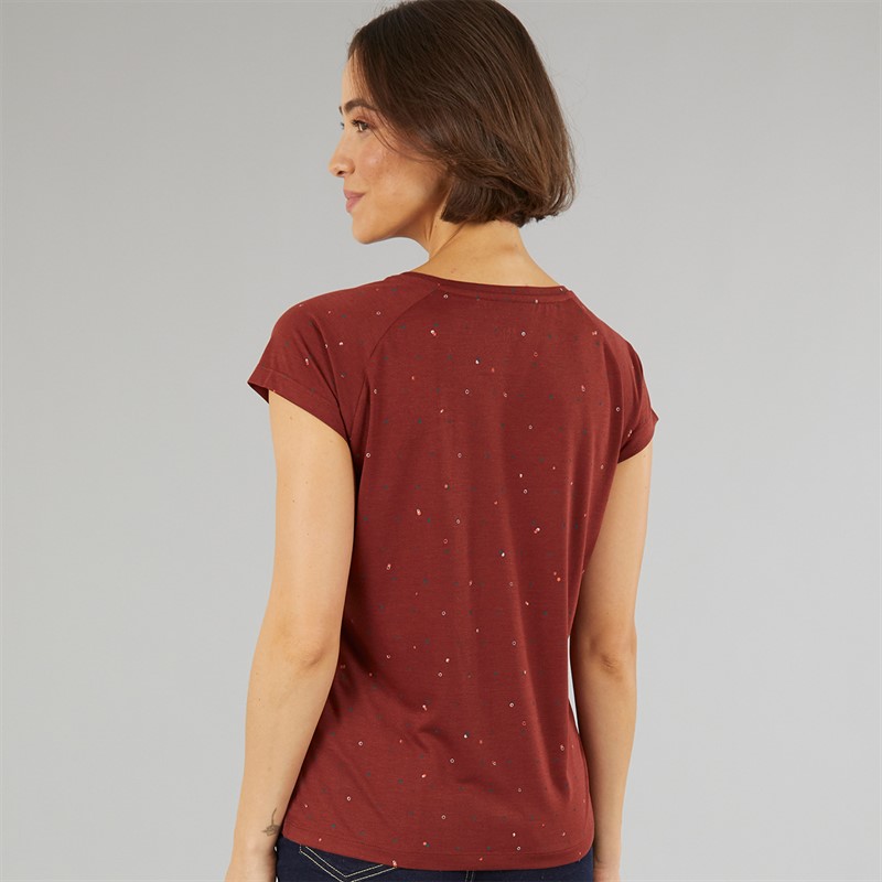 Sprayway Womens Dot Printed T-Shirt Chipotle