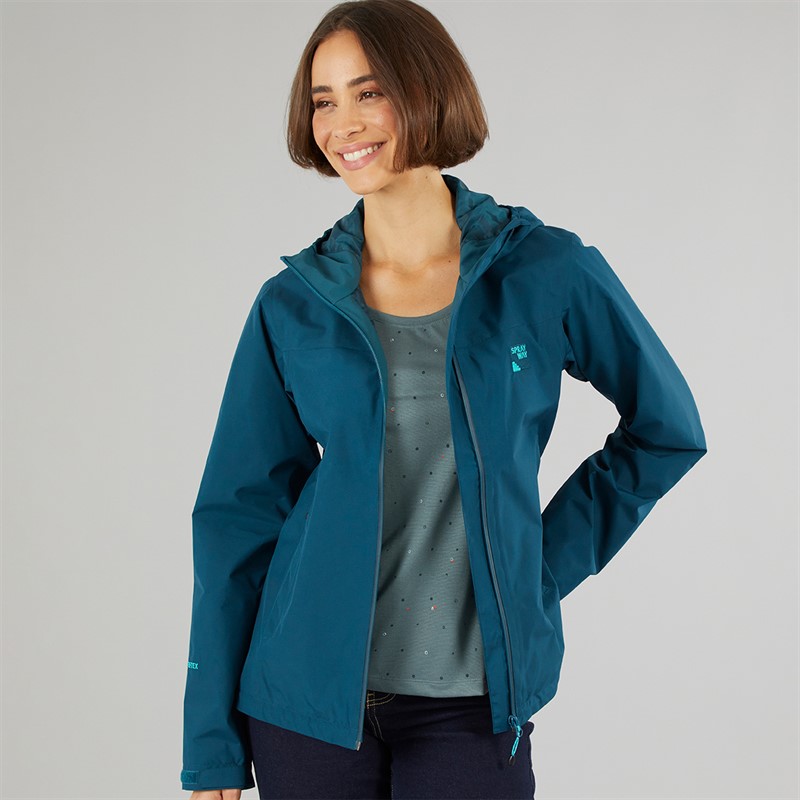 Sprayway Womens Sawel 2-Layer Gore-Tex Waterproof Jacket Marine Blue