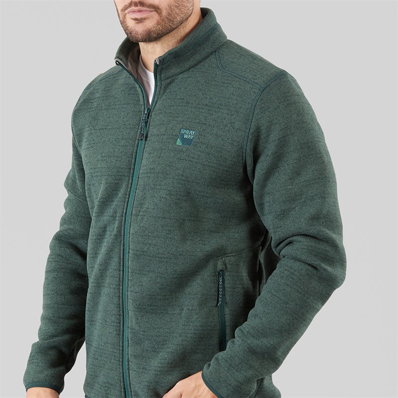 Sprayway Mens Rowarth Polartec Thermal Fleece Jacket Dark Spruce