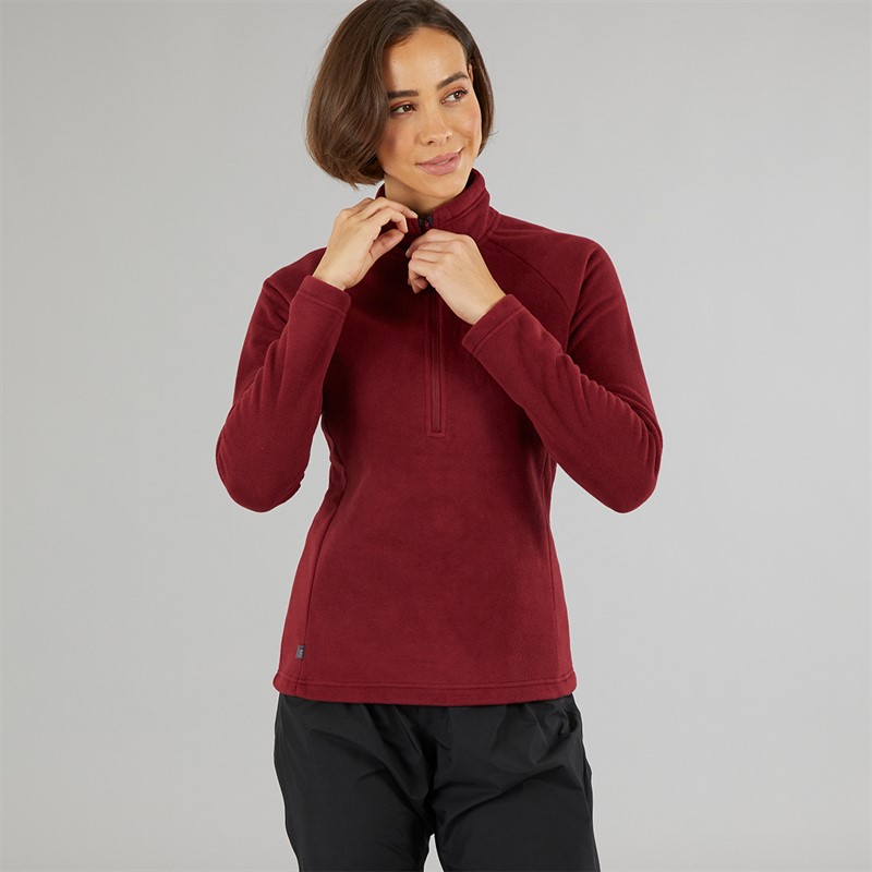 Sprayway Womens Atlanta CoreC™ Half Zip Fleece Tempranillo