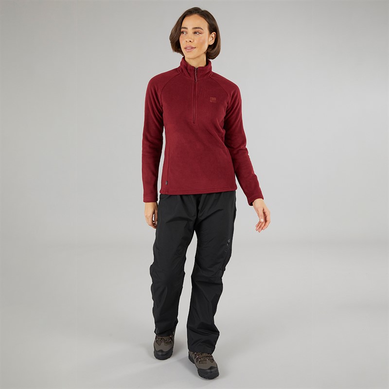 Sprayway Womens Atlanta CoreC™ Half Zip Fleece Tempranillo