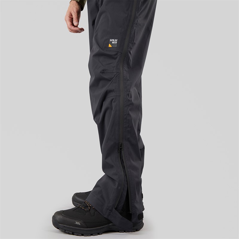 Sprayway Mens Hydrolite Hydrodry Waterproof Over Trousers Black