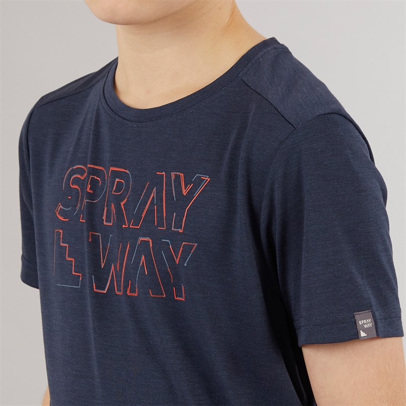 Sprayway Junior Boys Scribe Graphic T-Shirt Light Blazer