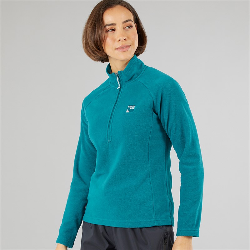 Sprayway Womens Atlanta CoreC™ Half Zip Fleece Blue Lagoon