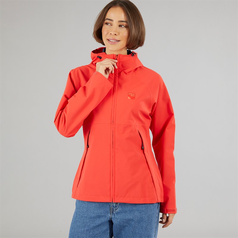 Sprayway Womens Marsco 2-Layer Hydrodry Waterproof Jacket Watermelon