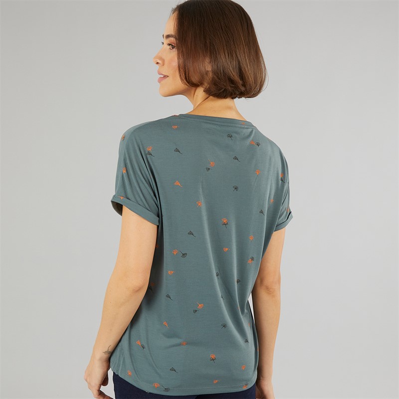 Sprayway Womens Ginkgo Print T-Shirt Balsam Green