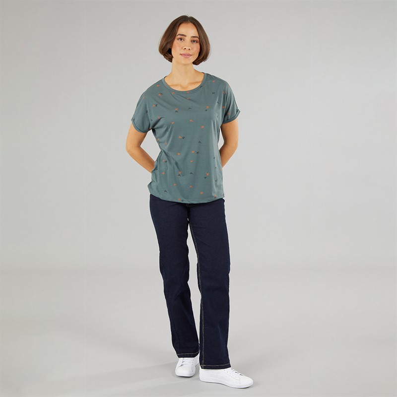 Sprayway Womens Ginkgo Print T-Shirt Balsam Green